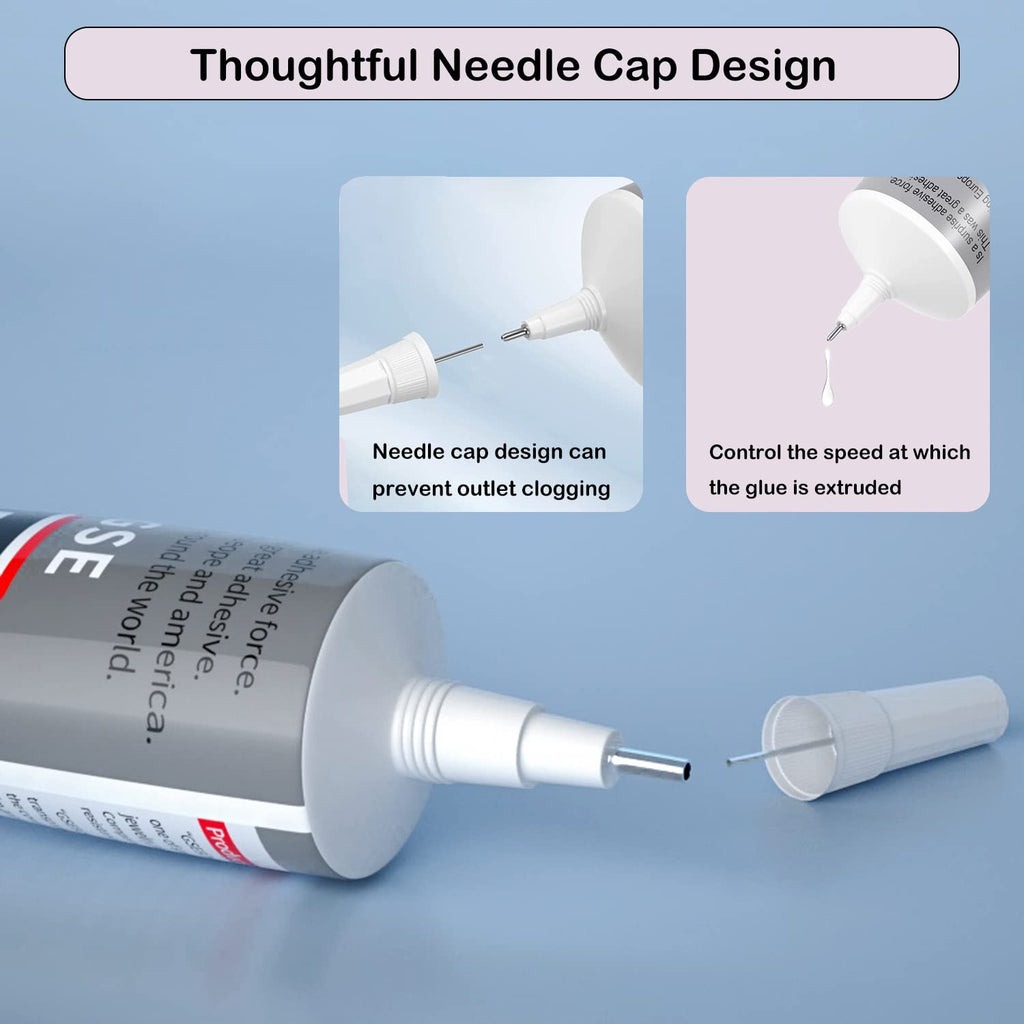 B7000 Jewelry Glue for Making, FITTDYHE 1PCS 50ML/1.69 fl oz Clear Adhesive for Rhinestone, Fabric, Multipurpose Super B-7000 for Phone Repair, Nail Art, Wood, Glass, Charms