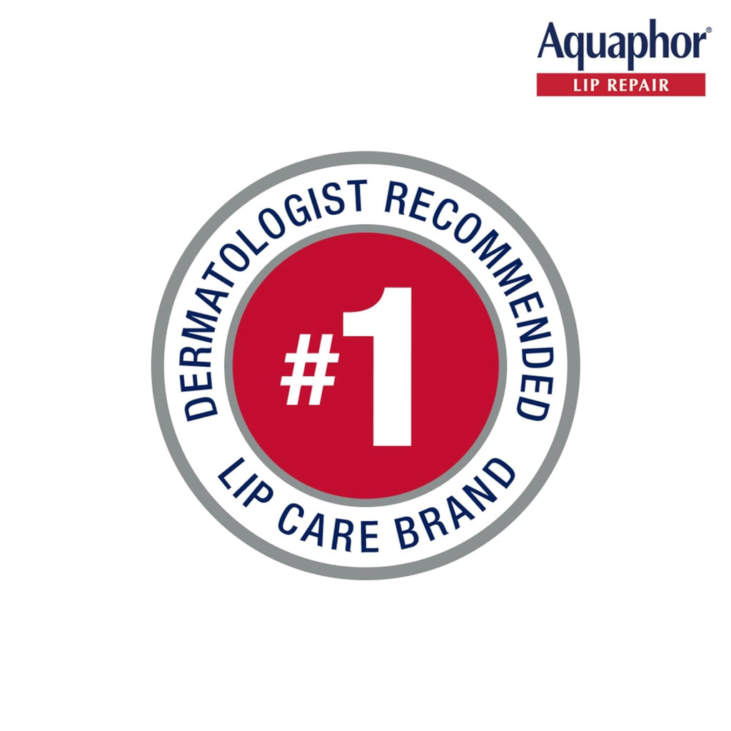 Aquaphor Lip Repair Ointment, Moisturizing Lip Balm Pack, Relieves Dryness, 0.35 Tube, Pack of 2