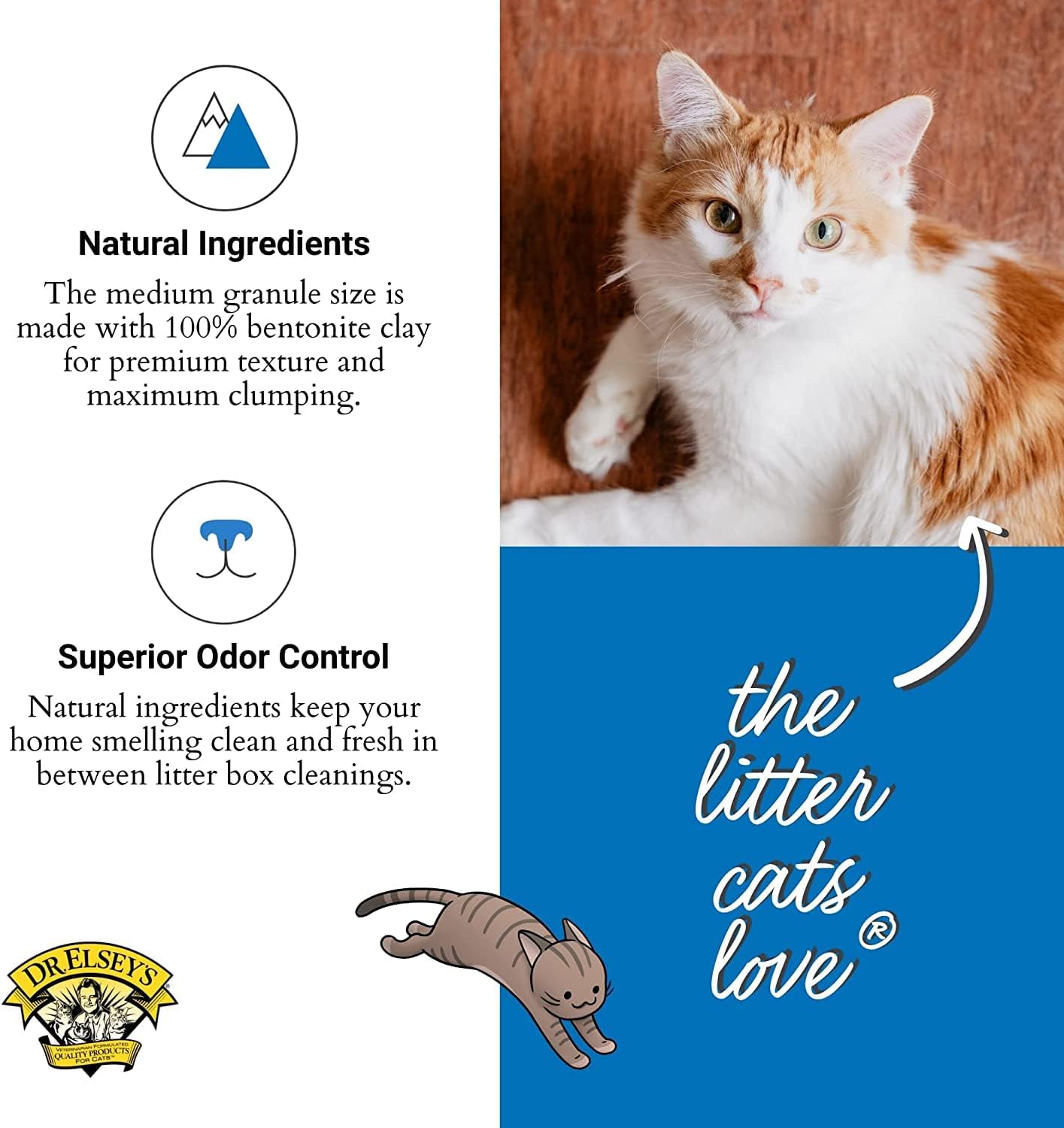 Dr. Elsey's Ultra UnScented Clumping Clay Cat Litter 40 lb. Bag
