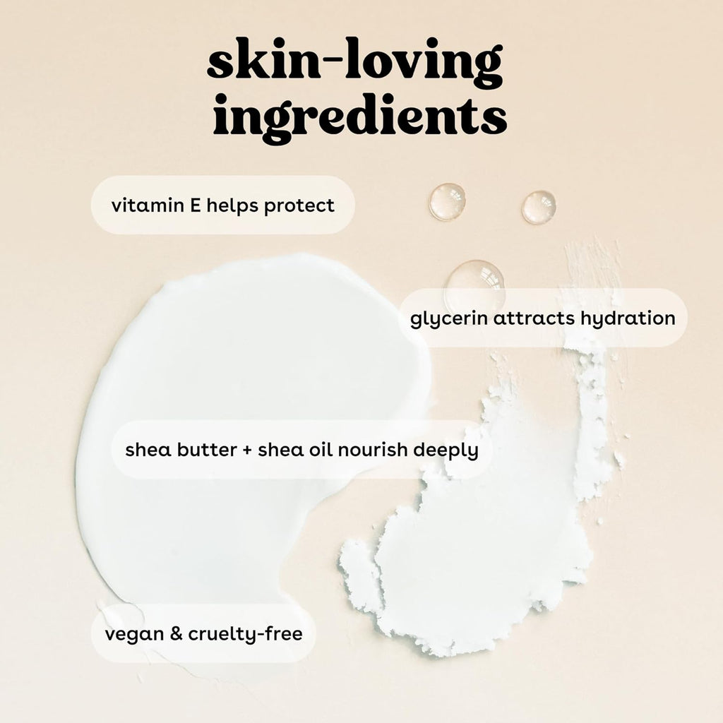 eos Shea Better Body Lotion Vanilla Cashmere, 24-Hour Moisture Skin Care, Lightweight & Non-Greasy, Natural Shea, Vegan, Vanilla Body Lotion, 16 fl oz