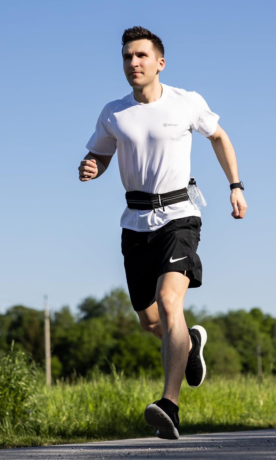 Fitgriff® Running Belt for Men & Women - Secure Jogging Pouch for Phone, Keys & Essentials - For All Cell Phones