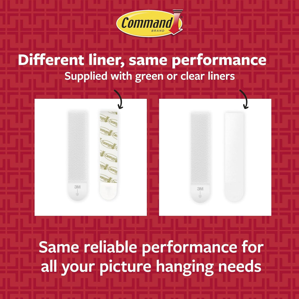 Command 15 lb Large Picture Hanging Strips 14 Pairs (28 Strips), Damage-Free Hanging Picture Hangers, No Tools Wall Hanger for Home Decor, White Adhesive